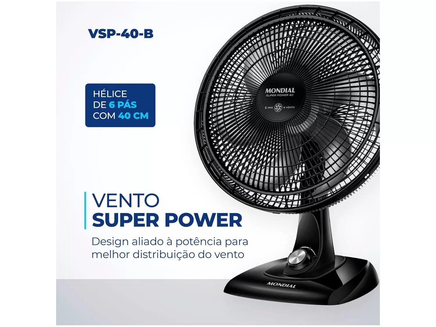 Ventilador 40cm VSP-40 Super Power 220V Mondial 