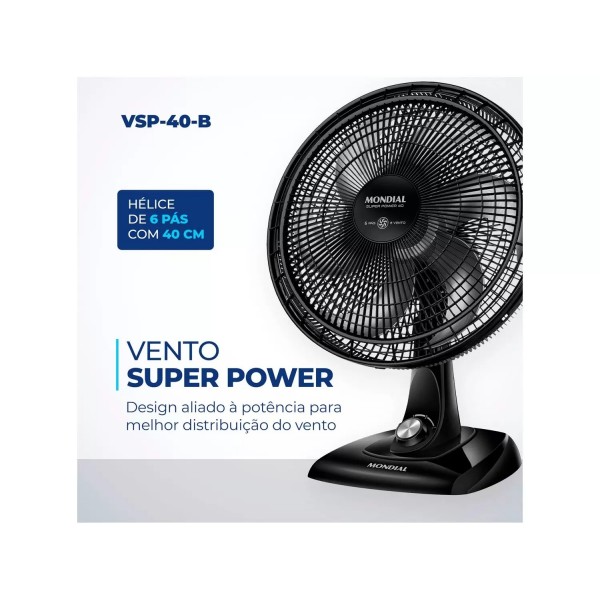 Ventilador 40cm VSP-40 Super Power 220V Mondial 