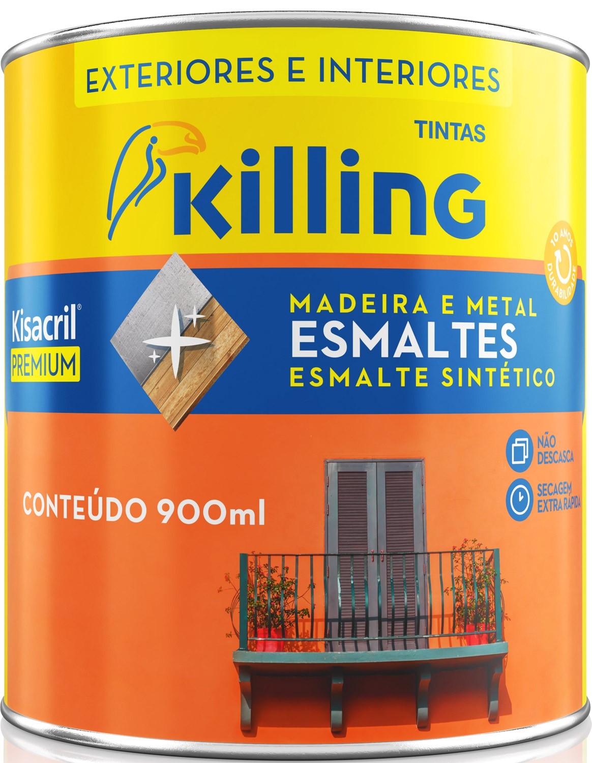 Tinta Killing Bellacasa Esmalte Sintético Várias Cores 900ML